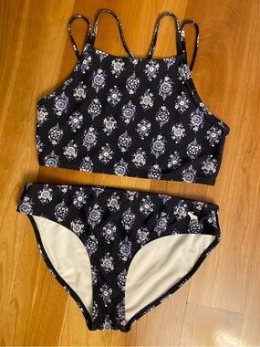 Abercrombie Kids Blue Floral Bikini